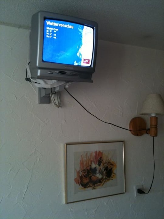 Mini Fernseher mit Freileitung Hotel des Alpes