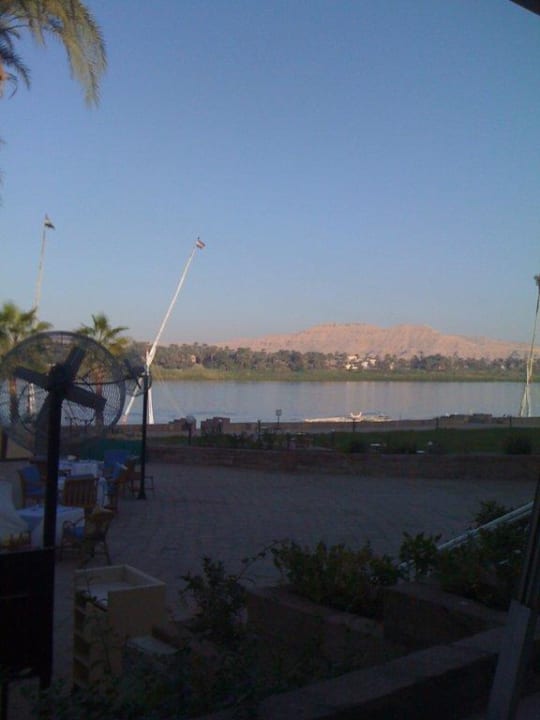 Blick von Terrasse Steigenberger Resort Achti Luxor