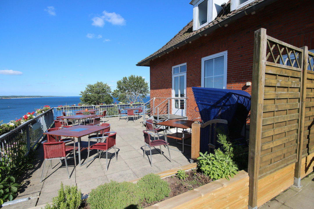 Blick auf die Eckernförder Bucht Hotel Alte Fischereischule