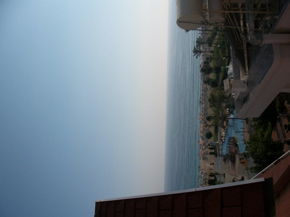 Der Strand vom Zimmer aus gesehen Hotel Kahya