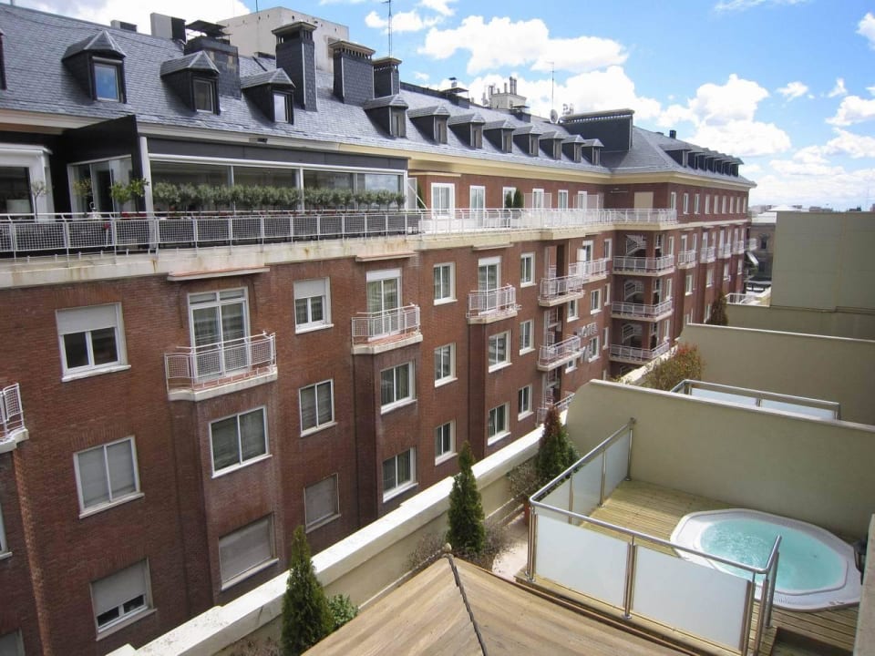 View from the opposite hotel Gran Melia Fenix NH Collection Madrid Colón