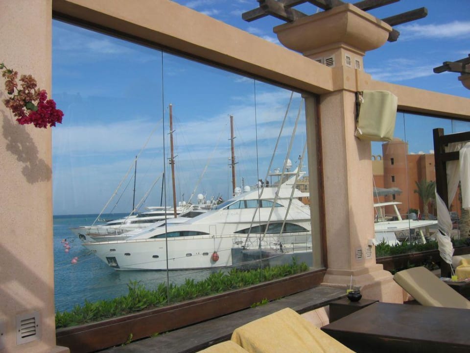 Blick vom DuPort Pool auf den Yachthafen Hotel Three Corners Ocean View prestige - Adults only