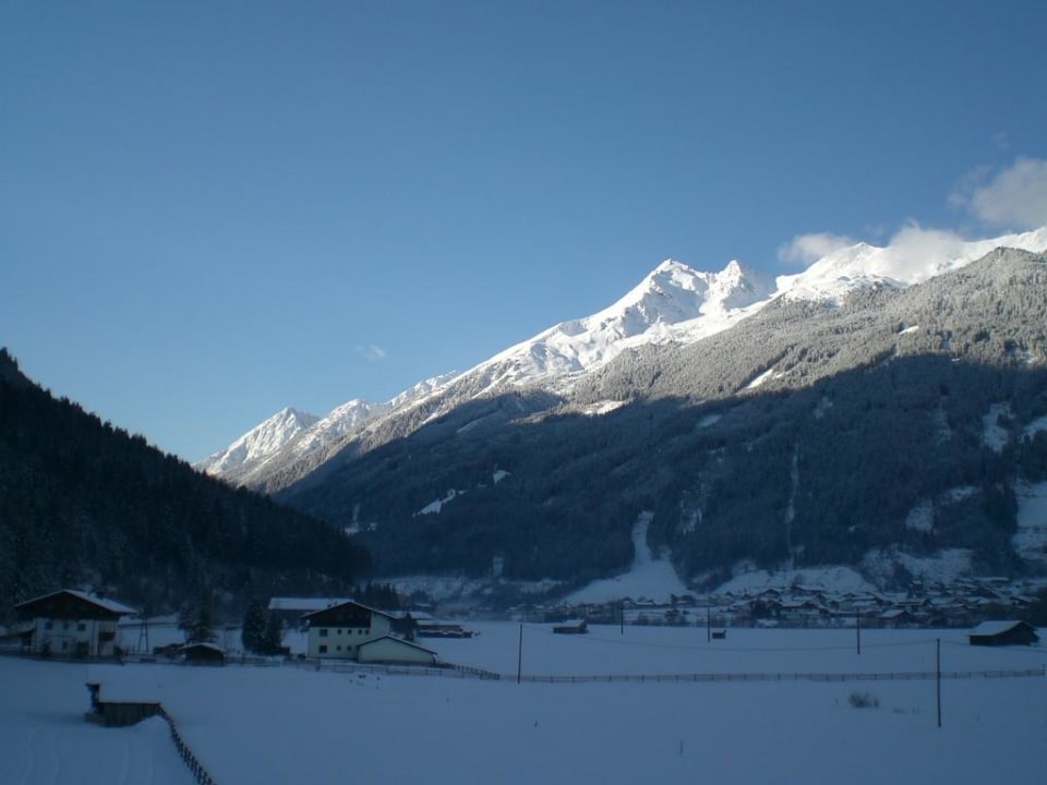 Ausblick von unserer Balkontür Hotel Brunnenhof