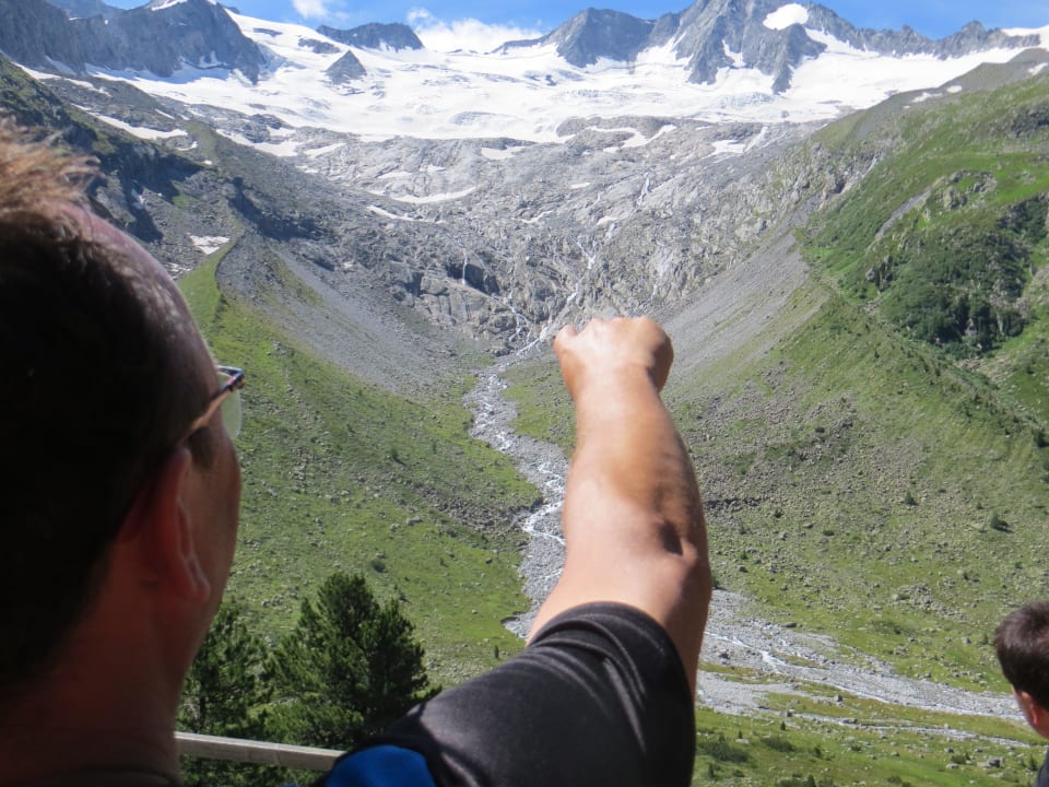 Mit Thomas im Bereich der Berliner Hütte Alpinhotel Berghaus