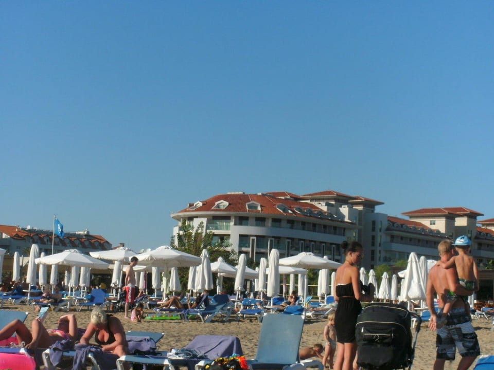 Hotel vom Strand aus Sunis Evren Beach Resort Hotel & Spa