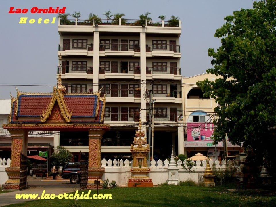 Frontfassade Lao Orchid Hotel