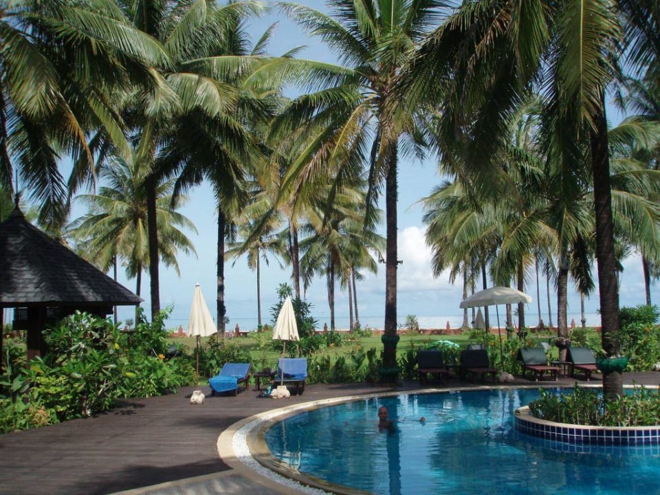 Blick vom Balkon Khaolak Orchid Beach Resort