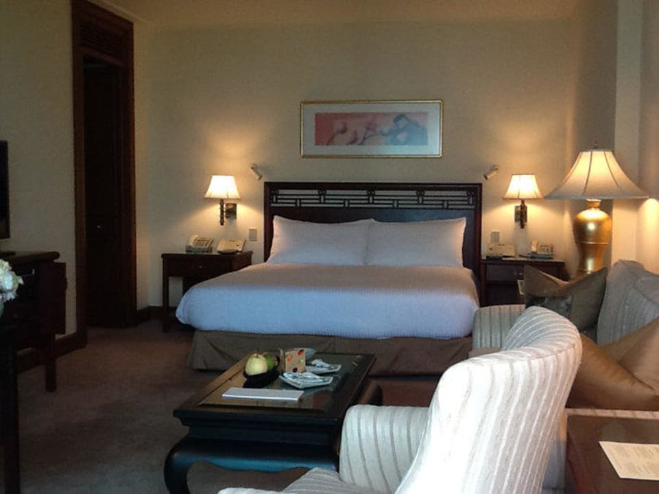 Blick von der Balkontür Hotel The Peninsula Bangkok