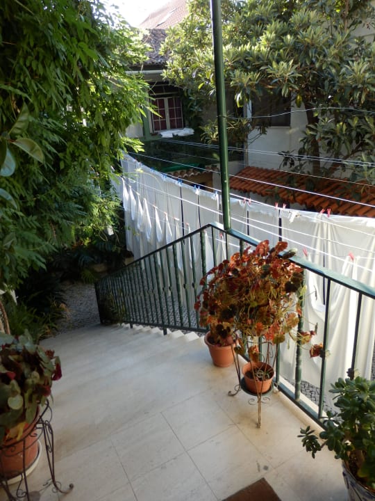 Blick auf den Innenhof Hotel Residencial União