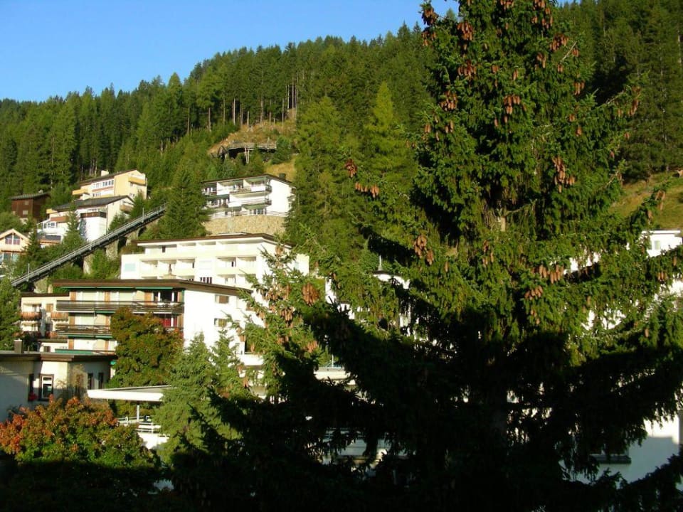 Blick zur Schatzalpbahn Central Sporthotel Davos