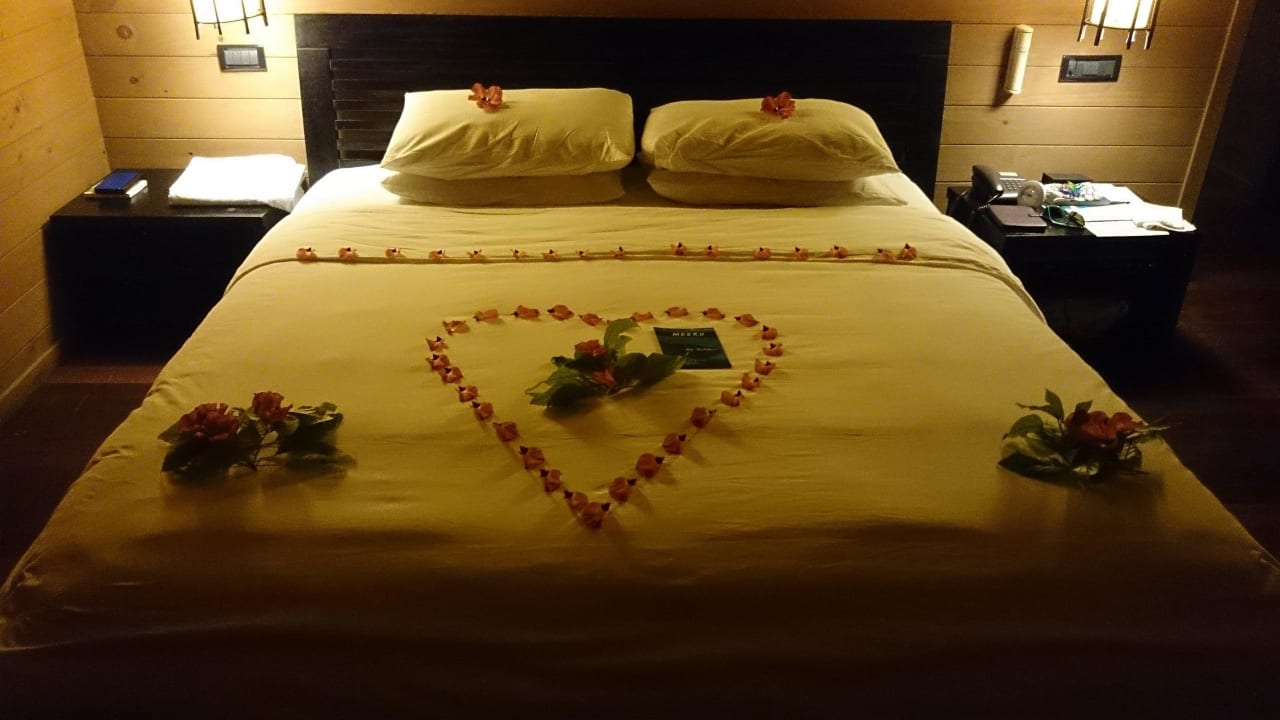 Zum Abschied noch mal schön gemacht!!! Schnief!! Meeru Maldives Resort Island