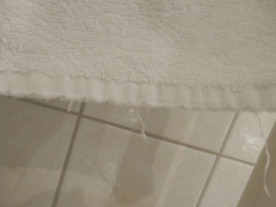 Defekte Handtücher Cliff Hotel Rügen