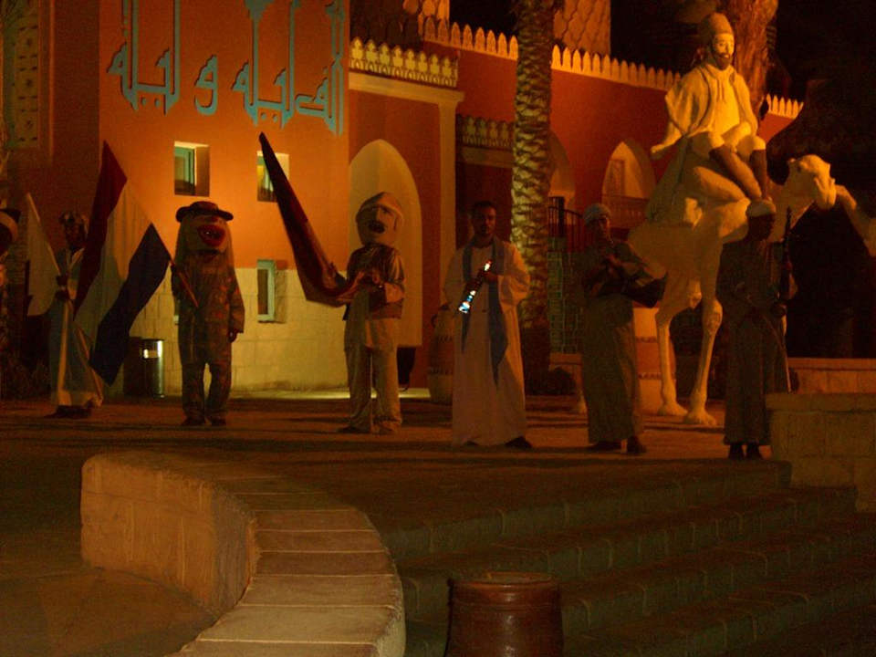 Hoteleingang Pickalbatros Alf Leila Wa Leila Resort - Neverland Hurghada