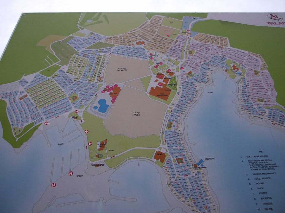 Mapa ośrodka FKK Valalta