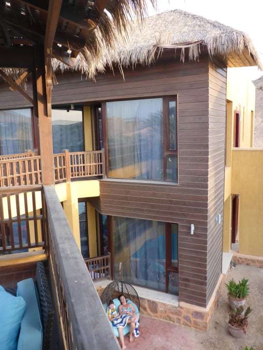 Blick von der Terrasse auf unser Chalet Kahramana Park