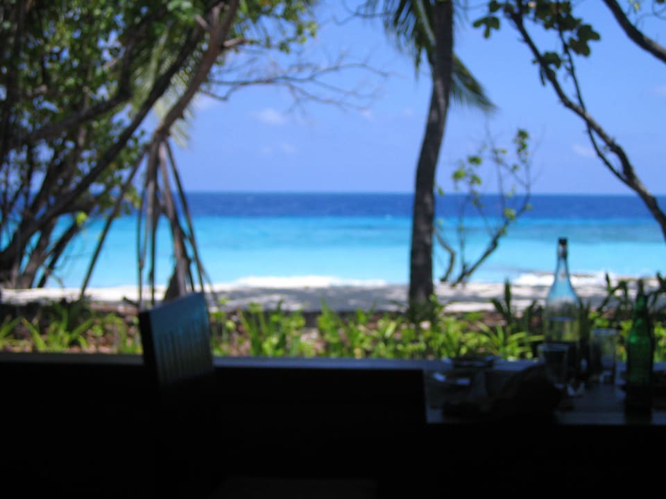 Ausblick vom Mainrestaurant NH Collection Maldives Reethi Resort