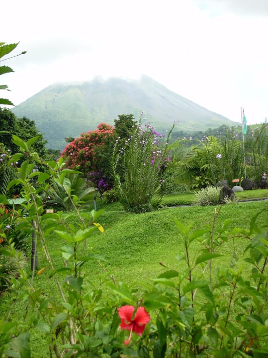 Ausblick von der Lobby zum Vulkan Hotel Arenal Springs