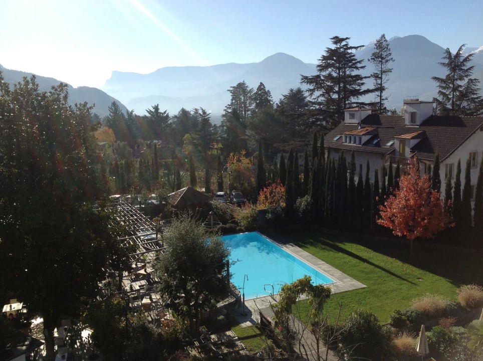 Garten mit Pool Hotel Ansitz Plantiz