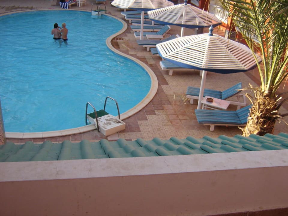 Ausblick vom Balkon Pickalbatros Alf Leila Wa Leila Resort - Neverland Hurghada