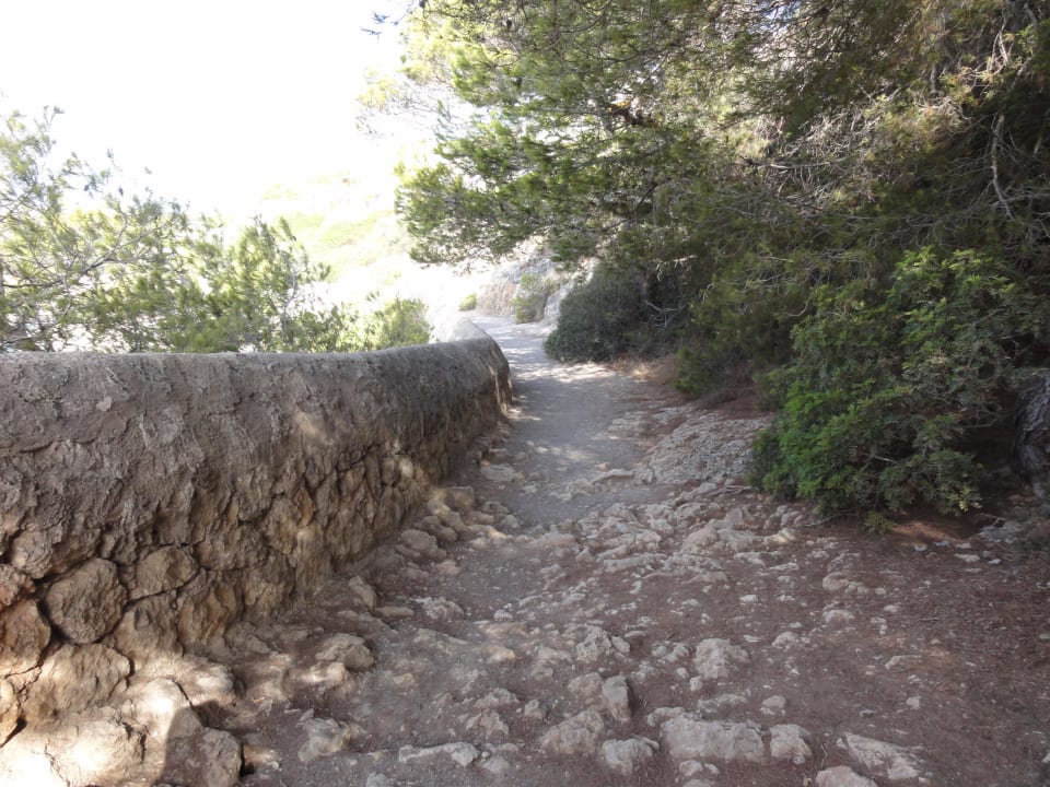 Weg zum Strand blau punta reina