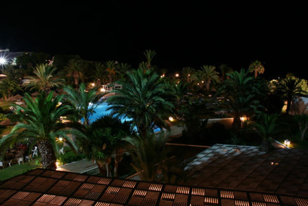Aussicht Abends vom Balkon zur Meerseite TUI BLUE Palm Beach Hammamet