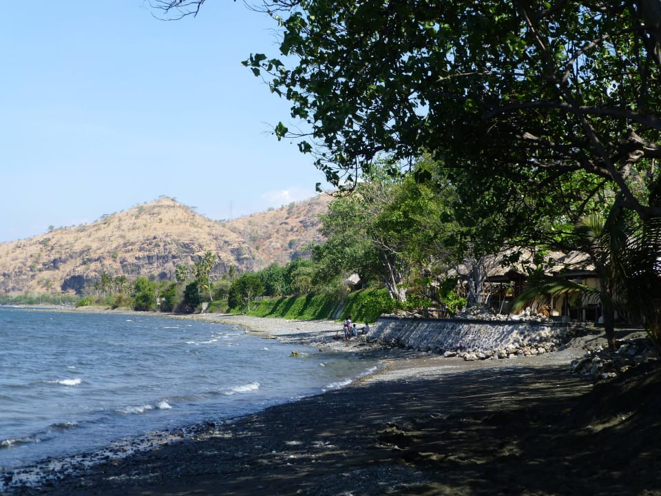 Beeindruckende Landschaft von der Liege aus Hotel Matahari Beach Resort & Spa