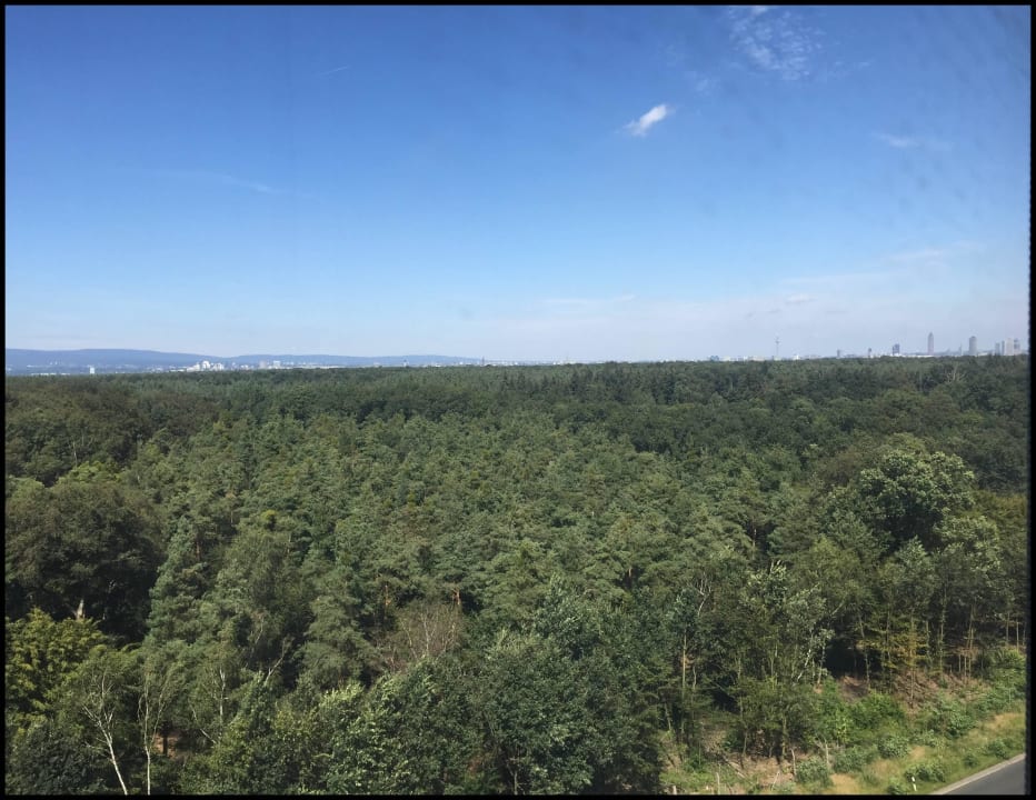 Zimmerausblick Hilton Garden Inn Frankfurt Airport