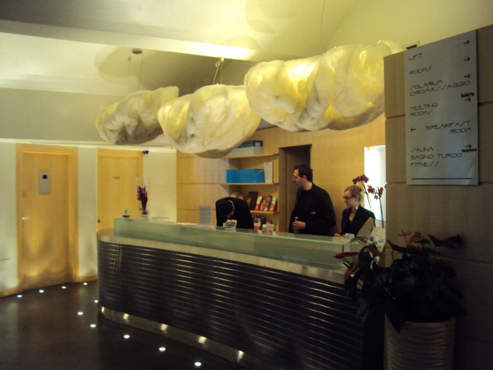 Hotel-Rezeption Venetia Palace Hotel Leonardo Boutique Hotel Rome Termini