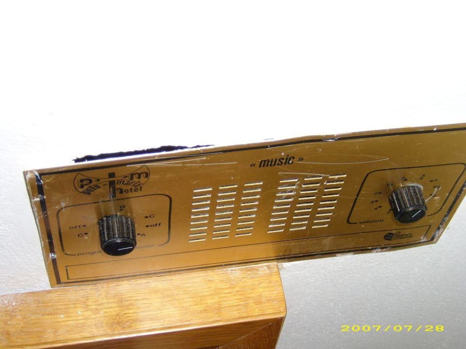 Musikanlage im Hotelzimmer Pela Maria