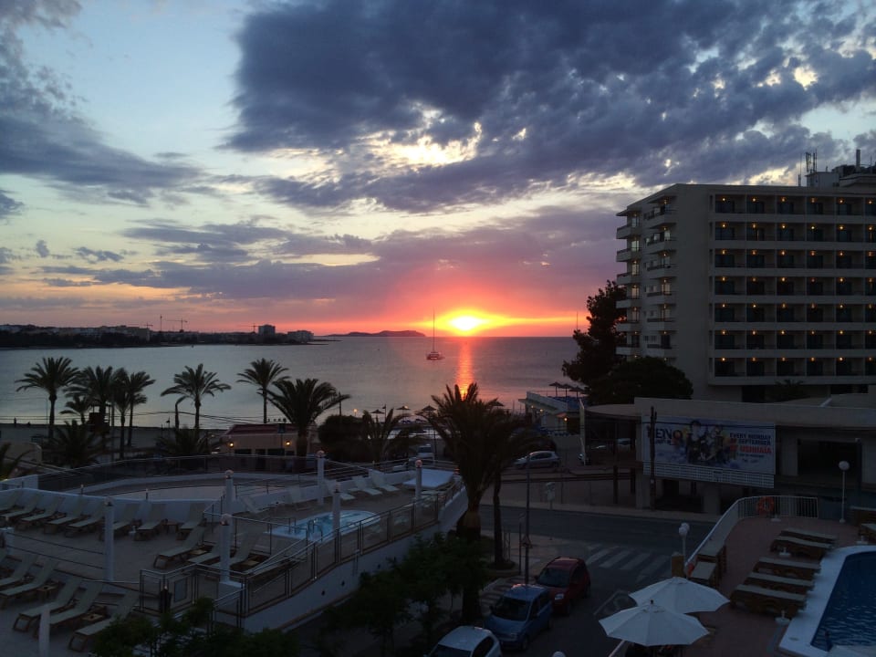 Ausblick vom Balkon Hotel Osiris