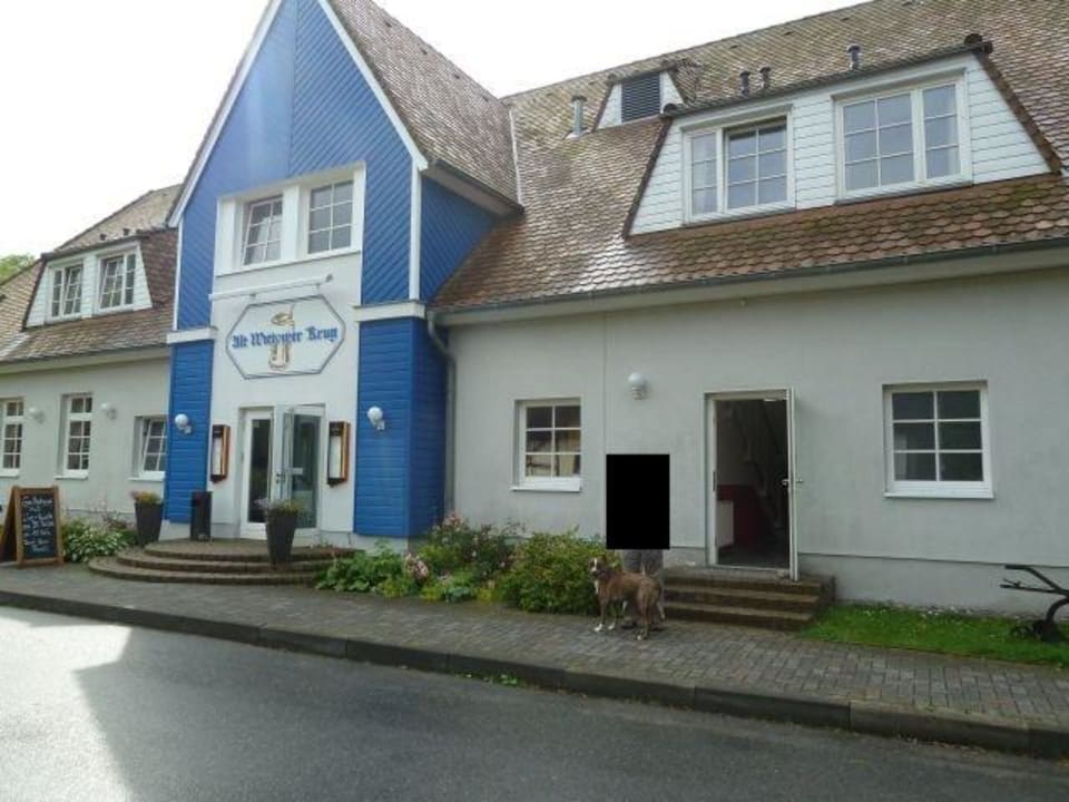 Hoteleingang Hotel Alt Wittower Krug