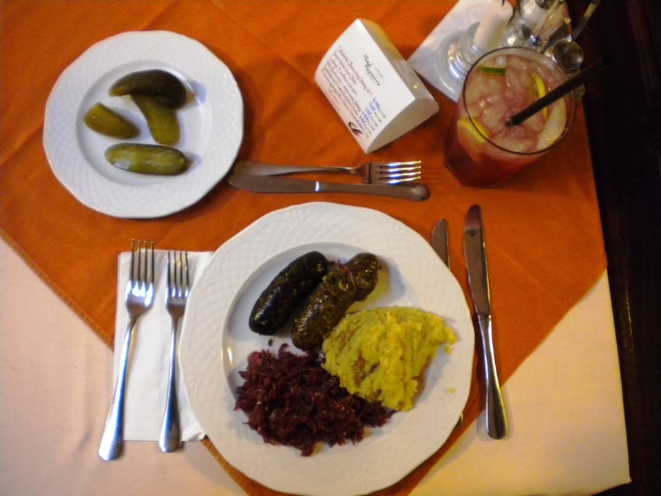 Hungarian sausages "hurka" Hotel Kapitany Wellness