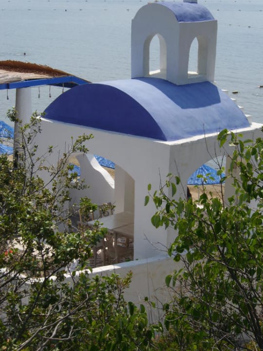 Teil des Strandrestaurants Paloma Pasha