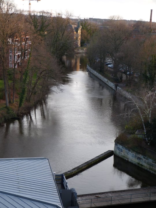 Blick aus Suite auf die Ilmenau Bergström Hotel Lüneburg