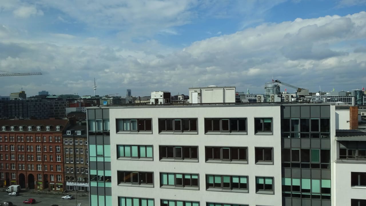 Ausblick Zimmer 901 HYPERION Hotel Hamburg