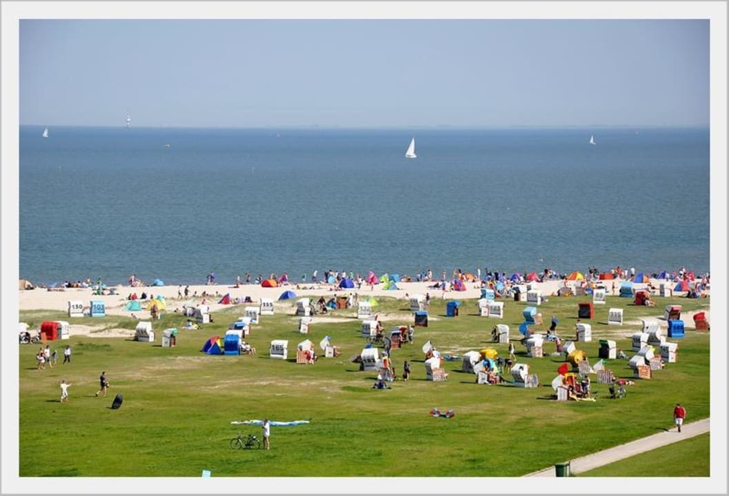 Ausblick vom Zimmer Upstalsboom Hotel am Strand