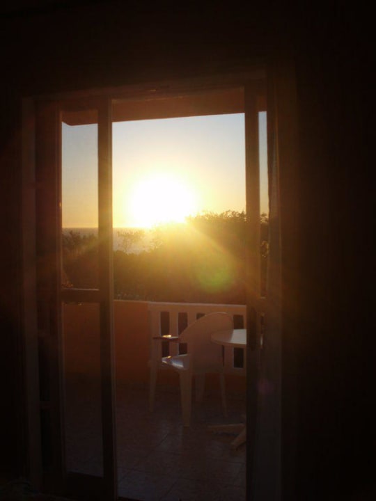 Balkon mit Sonnenuntergangblick  Ibiscus Hotel Corfu