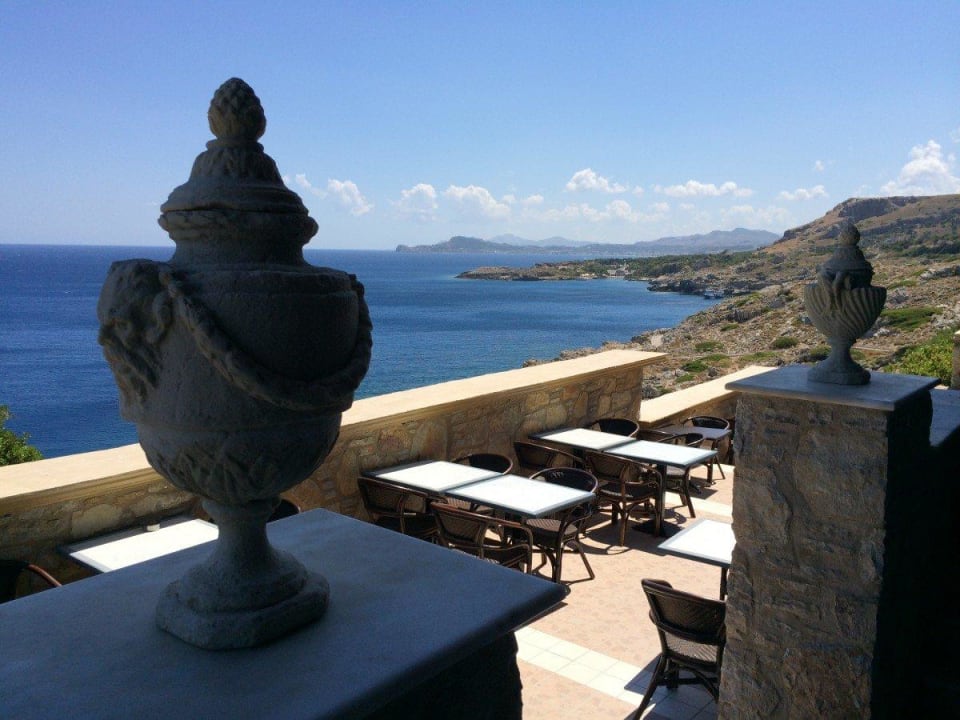 Blick vom Restaurant Hotel Kalithea Horizon Royal
