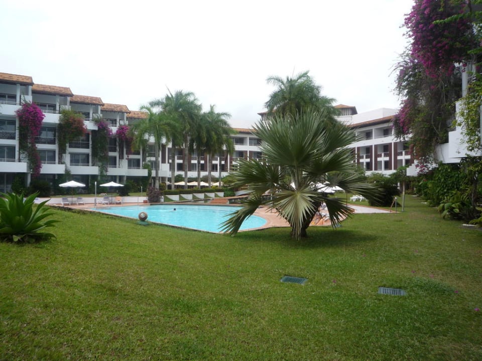 Blick von unserer Terrasse aus Hotel Lanka Princess Ayurveda
