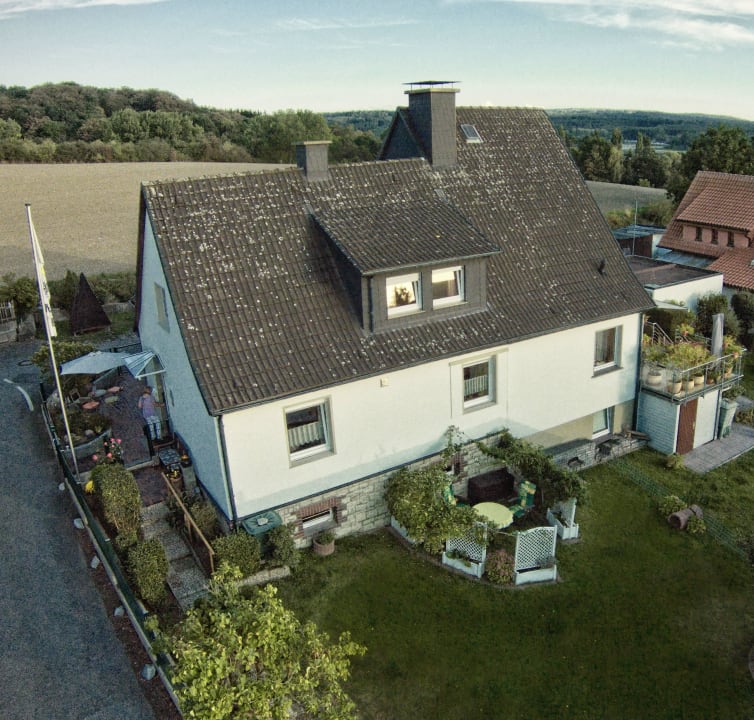 Casa Felicitas aus der Vogelperspektive Ferienwohnung und Studio Casa Felicitas