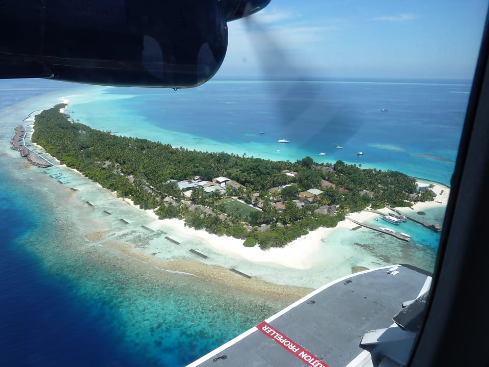 Kuramathi vom Wasserflieger aus Kuramathi Maldives