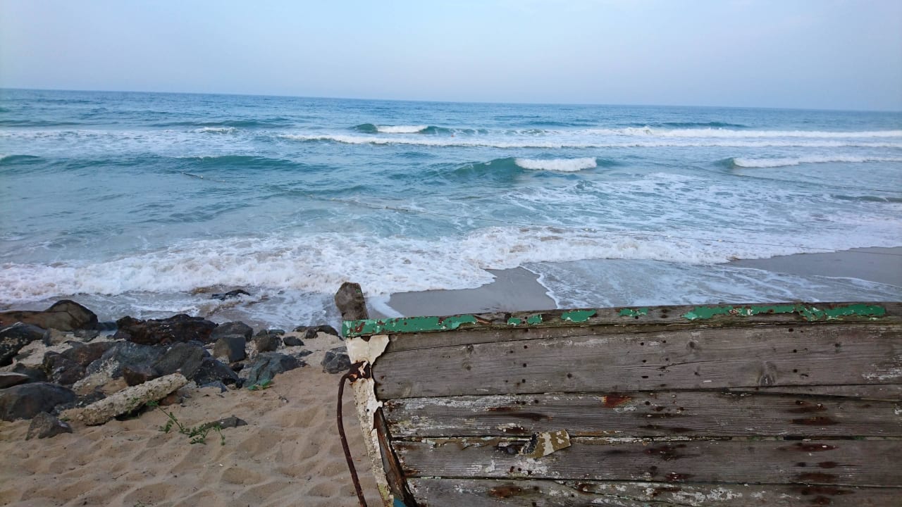 Am Strand nähe Aquapark Sol Luna Bay