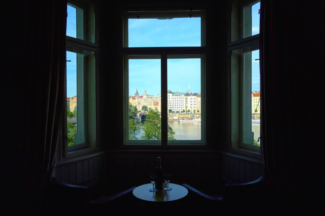 Blick aus dem Fenster Mamaison Hotel Riverside Prague