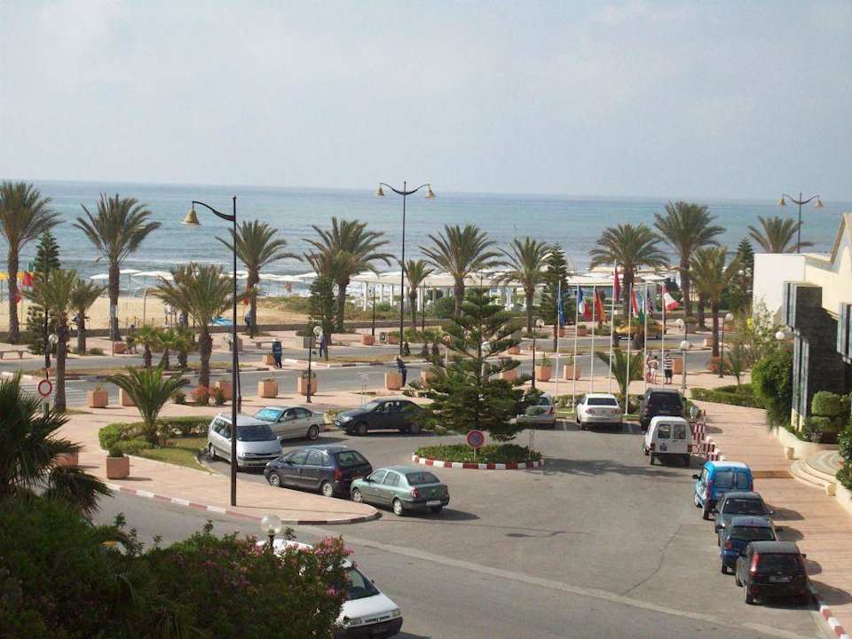 Blick vom Balkon Hotel Yasmine Beach Resort