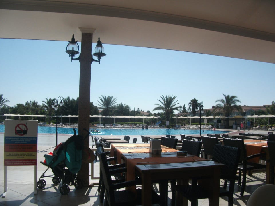 Blick von der Buffetterrasse Asteria Family Resort Side