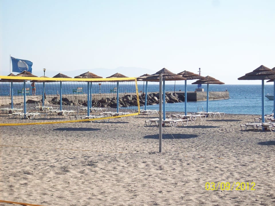 Blick vom Strand Richtung Mole TUI BLUE Oceanis Beach and Spa Resort