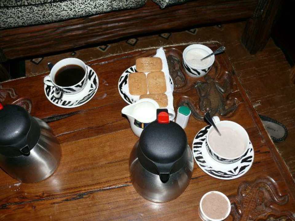 Der "heiße" Start in den Tag Royal Mara Safari Lodge