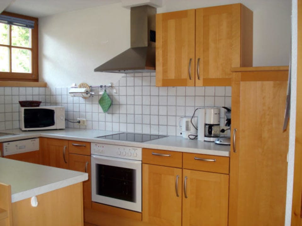Küche in der Ferienwohnung Zunig Gesundheitsbauernhof Ruggenthaler