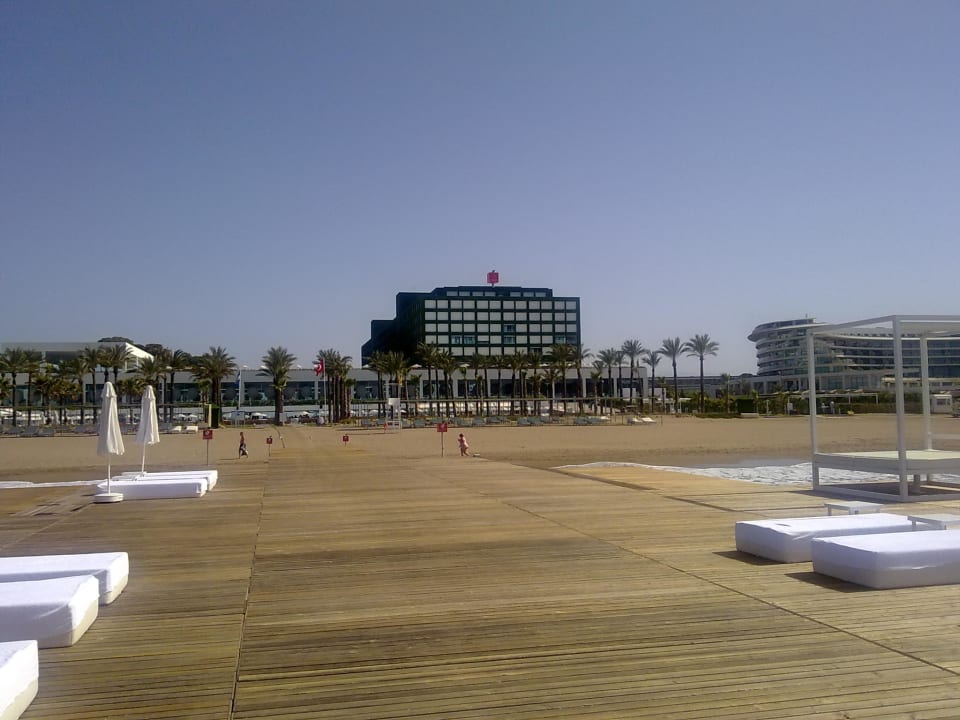 Blick auf das Hotel vom Steg aus Adam & Eve - Adults only