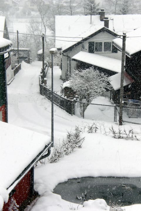Tiefverschneites Frauenau Hotel St. Florian